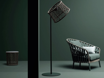 EMMA CROSS - Acrylic garden armchair with armrests by Varaschin - view 3
