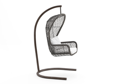 NIDO EMMA - 1 Seater polypropylene and stainless steel garden swing seat by Varaschin - view 2