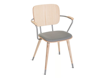 ABC - Ash chair with armrests by Vergés - view 2