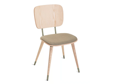 ABC - Ash chair with integrated cushion by Vergés - view 2