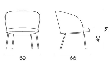 CISTELL ORIGINAL - Leather easy chair with armrests by Vergés - view 3