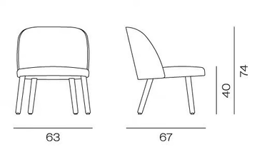 CISTELL SLIM - Wooden easy chair by Vergés - view 3