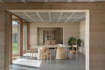 CONIC - Barrel-shaped wooden table by Vergés - view 3