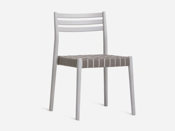 BOGART - Stackable wooden chair with elastic textile seat by Vergés - view 2