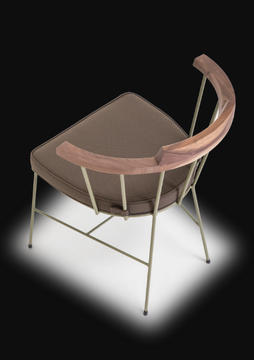 MIM - Powder coated steel chair with armrests by Vergés - view 3