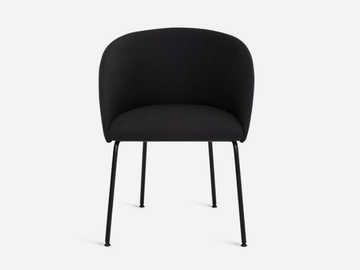 CISTELL ORIGINAL - Upholstered chair covered in fabric with metal legs by Vergés - view 2
