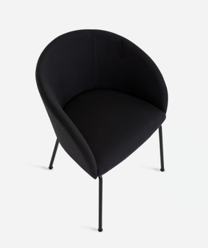 CISTELL ORIGINAL - Upholstered chair covered in fabric with metal legs by Vergés - view 3
