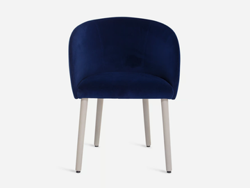 CISTELL ORIGINAL - Velvet chair with armrests and metal legs by Vergés - view 2