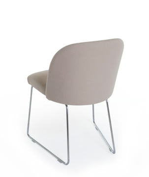 CISTELL SLIM - Sled base upholstered fabric chair by Vergés - view 3