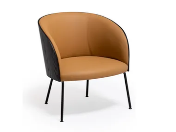 CISTELL ORIGINAL - Leather easy chair with armrests by Vergés - view 2