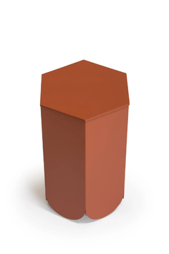 ATAY - Hexagonal plate high side table by Vergés - view 3