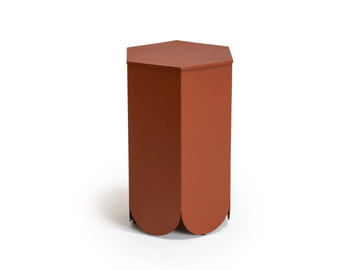 ATAY - Hexagonal plate high side table by Vergés - view 2
