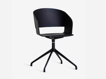 GOOSE - Trestle-based ash chair with armrests by Vergés - view 2