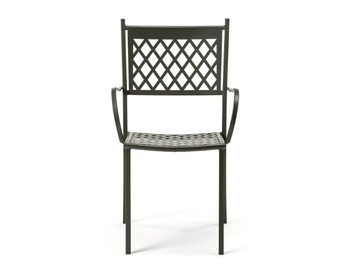 SUMMERTIME - Stackable metal garden chair with armrests by Vermobil - view 3