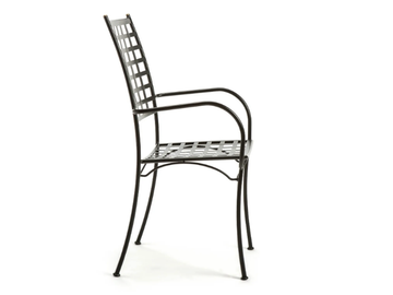 TOSCA - Stackable metal garden chair with armrests by Vermobil - view 3