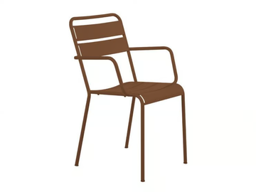 TWIST - Metal garden chair with armrests by Vermobil - view 3