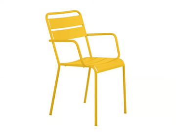 TWIST - Metal garden chair with armrests by Vermobil - view 2