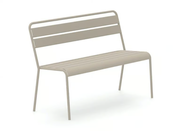 TWIST - Stackable metal garden bench with back by Vermobil - view 3