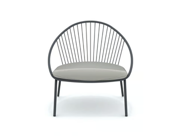 ARIA - Metal garden armchair with armrests by Vermobil - view 2