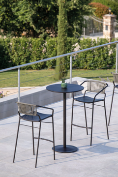 BISTROT - Outdoor steel table base by Vermobil - view 3