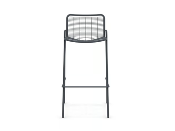 ROMA - Metal barstool with footrest by Vermobil - view 2