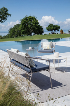 SLOT - 2 seater metal garden sofa by Vermobil - view 3