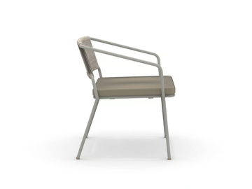 SLOT - Metal garden armchair with armrests by Vermobil - view 3
