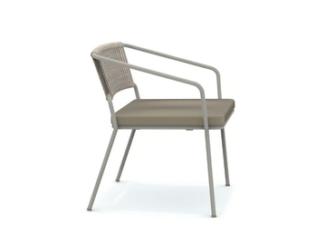 SLOT - Metal garden armchair with armrests by Vermobil - view 2