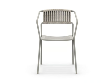 SLOT - Stackable metal garden chair with armrests by Vermobil - view 2