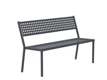 ALICE - Metal garden bench by Vermobil - view 2