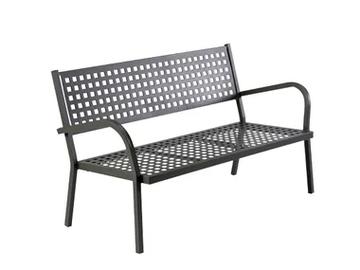 ALICE - Metal garden bench with armrests by Vermobil - view 2