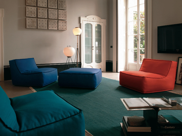 NOE - Fabric armchair with removable cover by Verzelloni - view 2