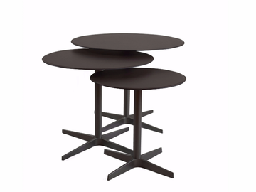 CLUB - Round tanned leather coffee table by Verzelloni - view 2