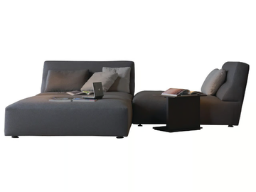 JOE - Fabric day bed with removable cover by Verzelloni - view 2