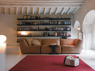 NOE - Sectional leather sofa with removable cover by Verzelloni - view 3