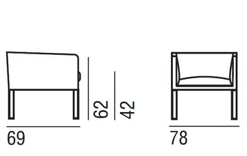CUBICA - Fabric easy chair with removable cover by Verzelloni - view 3
