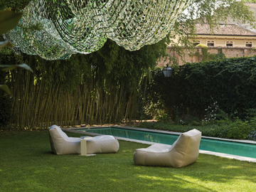 ZOE - Upholstered fabric Garden daybed by Verzelloni - view 3