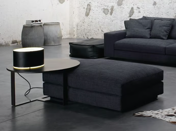 HOLDEN - Fabric pouf with removable lining by Verzelloni - view 2