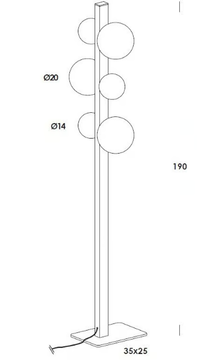 ICS - LED aluminium floor lamp by Vesoi - view 3