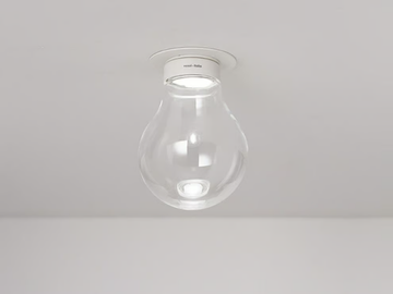 PENDAGLI - LED round ceiling glass and aluminium spotlight by Vesoi - view 2