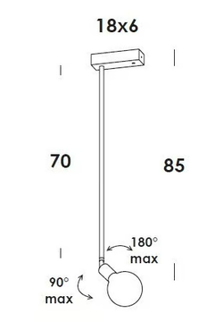 TIPERDUE - LED adjustable steel wall lamp by Vesoi - view 3