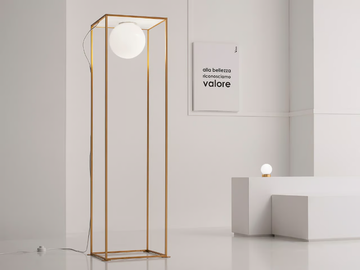 MULTIPLO - LED glass and steel floor lamp by Vesoi - view 2
