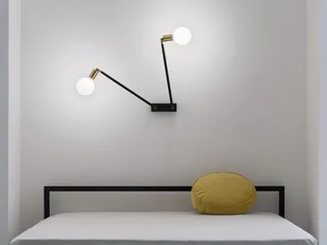 TIPERDUE - LED adjustable steel wall lamp by Vesoi - view 2