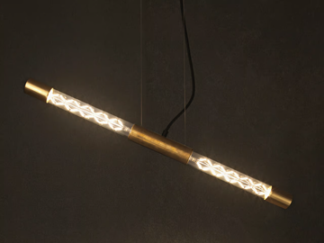 FUSE - LED glass and steel pendant lamp by Vesoi - view 2