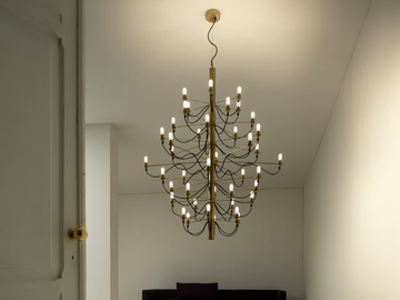 SCAR - LED brass chandelier by Vesoi - view 3