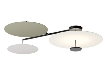 FLAT 5922 - LED metal ceiling lamp by Vibia - view 2