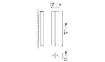 KONTUR 6414 - LED wall lamp by Vibia - view 3