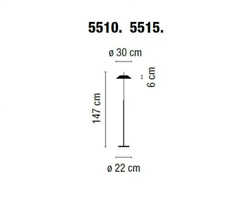 MAYFAIR - LED floor lamp with dimmer by Vibia - view 3