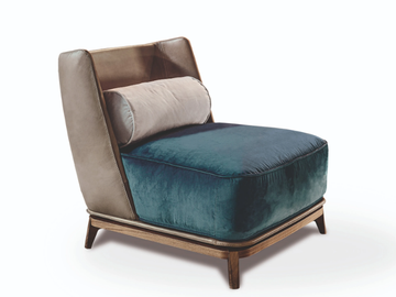 430 OPERA - Upholstered leather or fabric armchair by Vibieffe - view 2