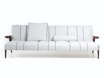 50 ITALO - Sectional leather or fabric sofa by Vibieffe - view 2